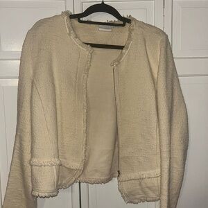 Anthropologie Beige Textured Cardigan